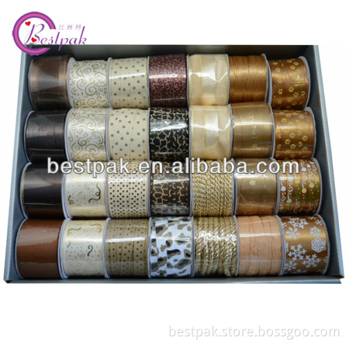 fancy fashion christmas glitter ribbon